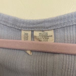 Baby blue cropped cardigan